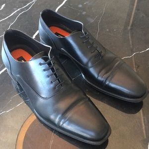 Dsquared2 Mens Black Leather Captoe Dress Shoes 13